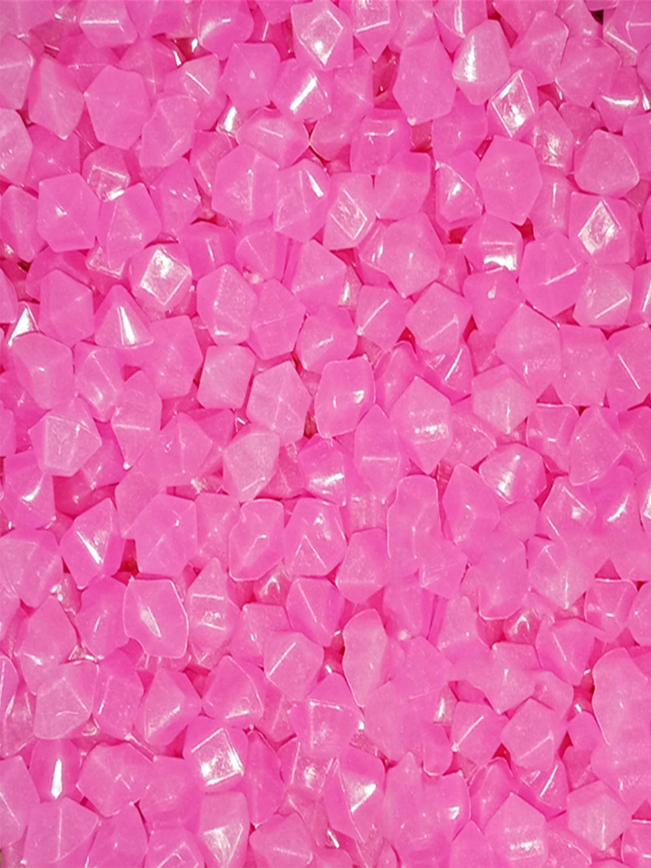 500pcs Glow In The Dark Plain Color Decorative Pebble - Purple - View 1