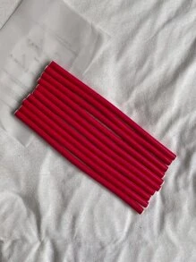 DAZY 10pcs Flexible Hair Curling Rod - Hot Pink - View 3