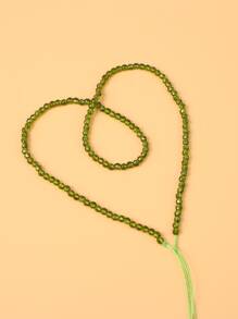 1strand 3m Artificial Crystal Bead - Dark Green - View 1