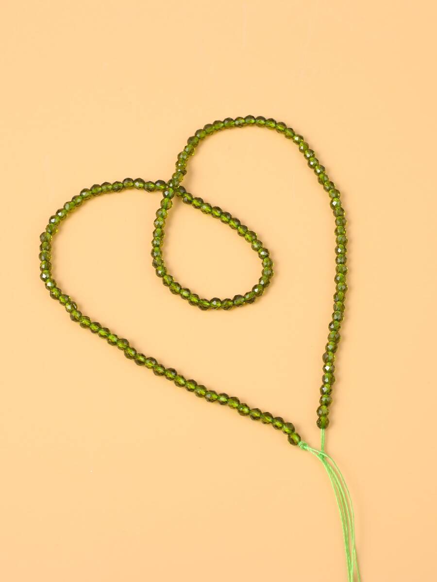 1strand 3m Artificial Crystal Bead - Dark Green - View 1