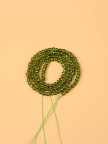 1strand 3m Artificial Crystal Bead - Dark Green - View 2