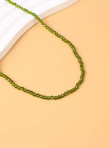 1strand 3m Artificial Crystal Bead - Dark Green - View 3