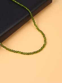 1strand 3m Artificial Crystal Bead - Dark Green - View 4