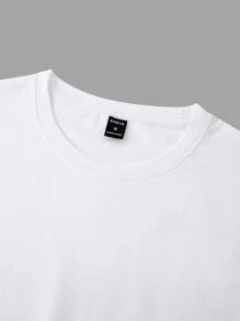 Manfinity Homme Áo thun & Áo lót Nam Slogan Giải trí - trắng - Xem 6