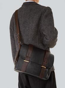 Trung học phổ thông Sinh viên Túi Sling Túi đeo vai Giải trí Cái túi Nam Dung lượng lớn Đập nhẹ Túi Vuông Làm Việc  Cặp Đối với Làm Việc  Du lịch Túi Messenger , Túi xách tay Balo Đối với Cao đẳng , Ngoài trời , Commute - màu đen - Xem 1