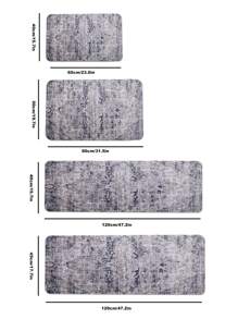 1 pieza Alfombra para cocina con patrón vintage - Multicolor - Ver 2