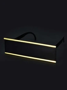 Men Flat Top Fashion Glasses Party Shades Accessories Halloween Beach Accessories Glasses Shades For Summer Beach Vacation,Outdoor,Travel - Multicolor - View 2