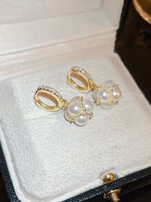 Andkiss 2 piezas Pendientes zirconia cúbica - Multicolor - Ver 2