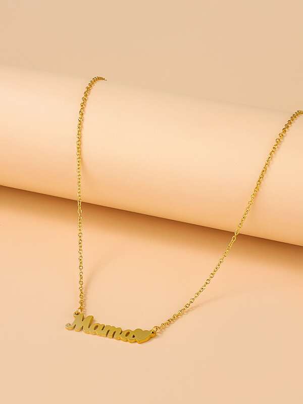 Letter Charm Necklace SHEIN USA