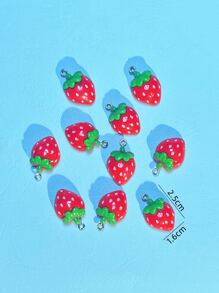 10 chiếc mặt dây chuyền tự làm dâu tây - Nhiều màu - Xem 3