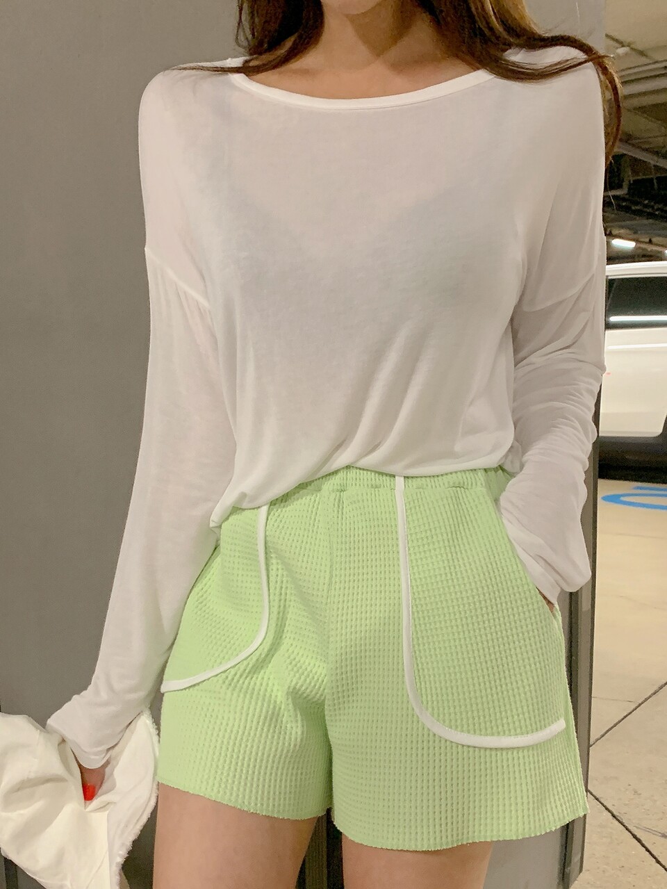 Solid Drop Shoulder Tee