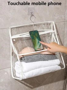 1pc Clear Bathroom Storage Rack - Clear - View 6