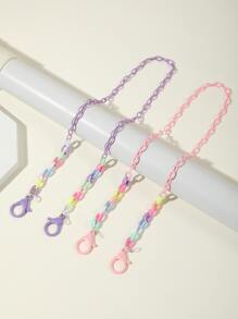 2pcs Color Block Glasses Chain - Multicolor - View 2