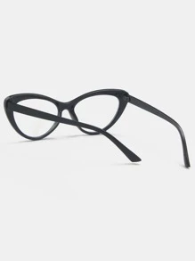 猫眼眼镜 透明眼镜 配件 圣诞节 - 黑色 - 查看 5