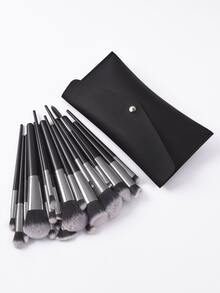 20pcs Professional Makeup Brush Set With Storage Bag,Brush Set,Makeup Brush Kit,Make Up Brush Set,Make Up Set Complete,Makeup Brush Set,Complete Makeup Kit,Brush Kit,Brushes Makeup Set,Makeup Gift Set,Set - Black - View 2