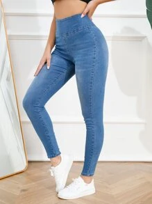SHEIN Essnce High Waist Skinny Jeans