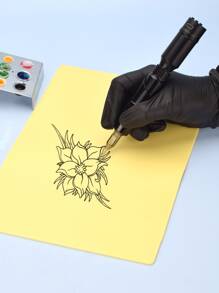 1pc Silicone Tattoo Practice Skin - Yellow - View 6