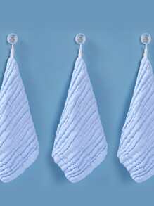 1 pieza Toallita de color liso - Celeste - Ver 1