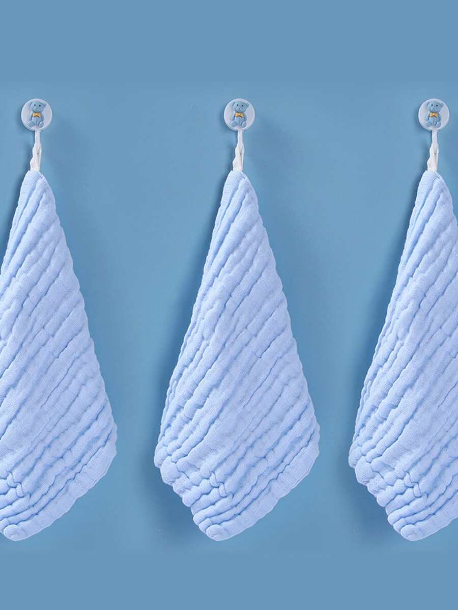 1 pieza Toallita de color liso - Celeste - Ver 1