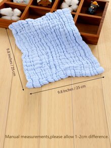 1 pieza Toallita de color liso - Celeste - Ver 2