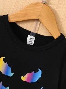 Baby Boy Cartoon Graphic Tee & Shorts - Black - View 4