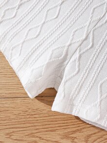 Chicas Conjunto de pijama ribete fruncido - Blanco - Ver 5