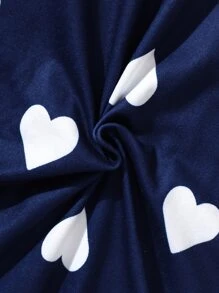 愛心和標語圖案睡裙