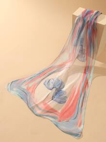 Pañuelo con estampado floral - Multicolor - Ver 1