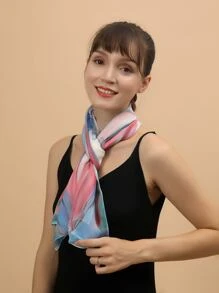 Pañuelo con estampado floral - Multicolor - Ver 3