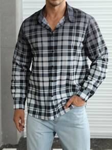 Manfinity Men Plus Plaid Print Shirt - Multicolor - View 6