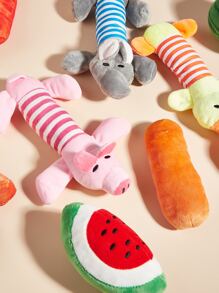 3pcs Cartoon Design Random Pet Sound Toy - Multicolor - View 4