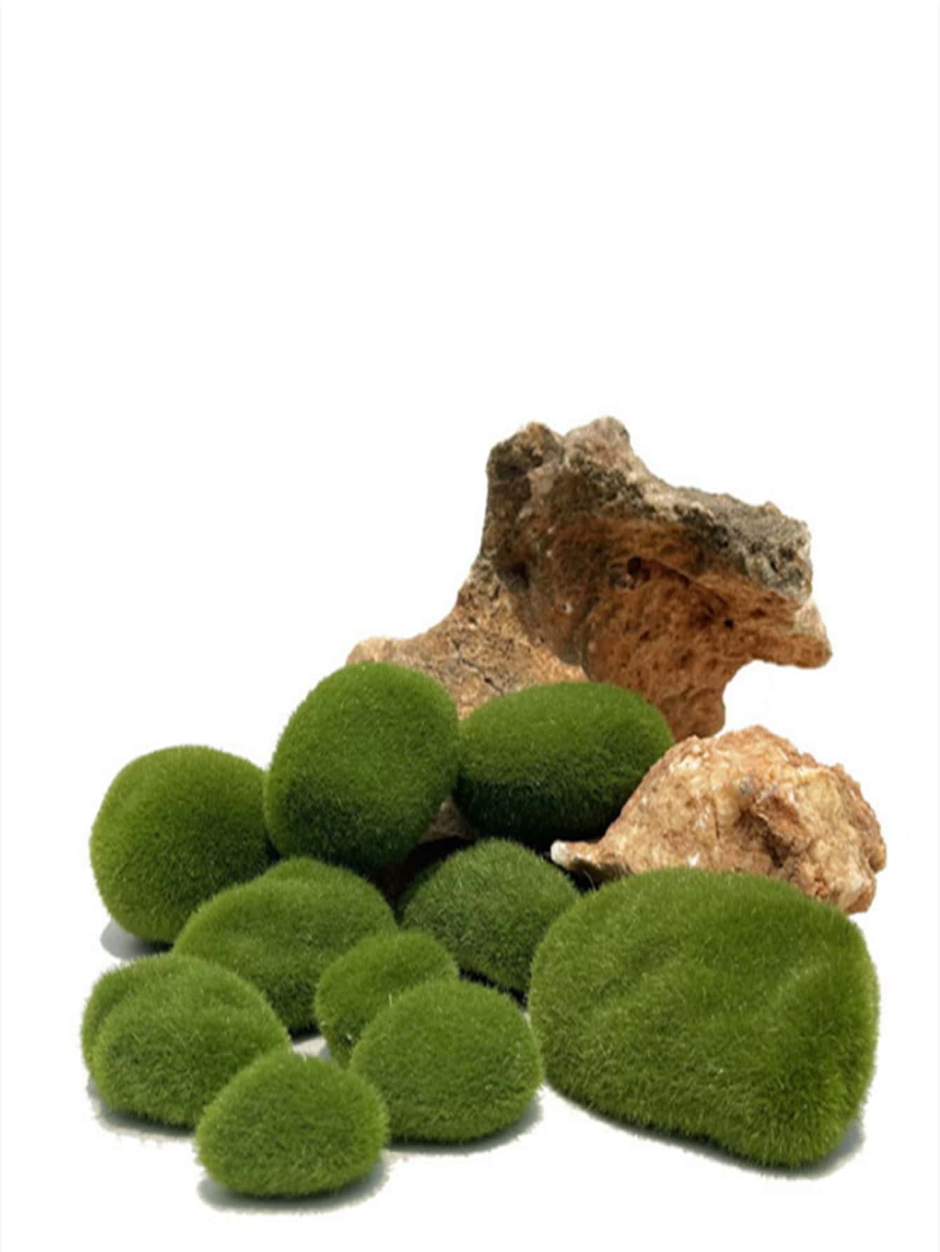 3pcs Plastic Artificial Moss - Multicolor - View 1