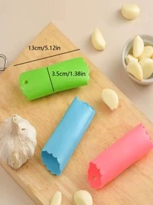 1入組矽膠大蒜削皮器 - 彩色 - 查看 2