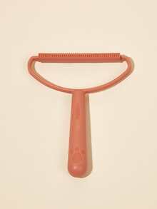 1pc Solid Color Pet Hair Cleaning Brush - Orange - View 3