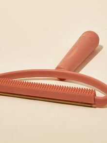 1pc Solid Color Pet Hair Cleaning Brush - Orange - View 4