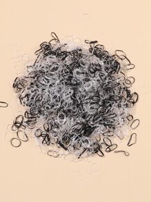 1000pcs Toddler Girls Colorblock Hair Tie - Multicolor - View 1