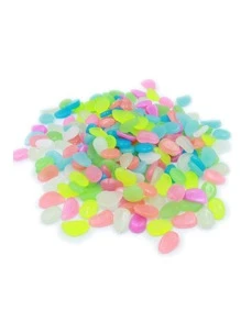 500pcs Glow In The Dark Random Decorative Pebble - Multicolor - View 10