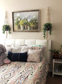 1入組流蘇邊植物架 - 棕色 - 查看 6