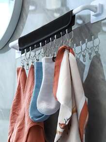 Armario de casa Colgador organizador de gorras de béisbol, clip para colgar sombreros, colgador organizador de gorras - Negro - Ver 5