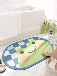 1pc Cute Bathroom Rug, Cartoon Animal Non-Slip Bath & Shower Mat, Colorful Door Mat, Home Decor Accessories - Multicolor - View 3