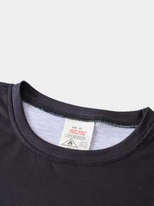 Boys Car & Letter Graphic PJ Set - Black - View 3