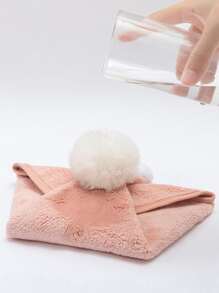 1pc Pom Pom Decor Random Hand Towel - Multicolor - View 4