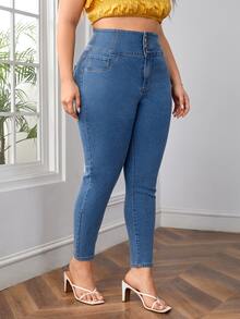 SHEIN Frenchy Jeans ajustados con lavado