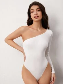 SHEIN BASICS Body Liso De Un Hombro
