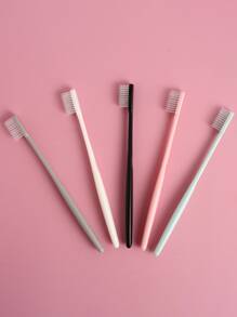 10pcs Soft Toothbrush,Nordic Plastic Soft Toothbrush For Travel,Bathroom - Multicolor - View 4