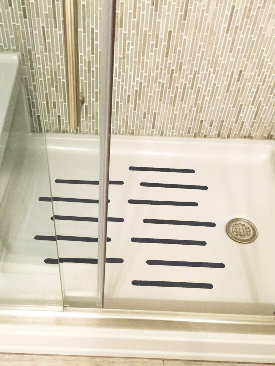 24入組防滑淋浴間墊和1入組鏟 - 深灰色 - 查看 1