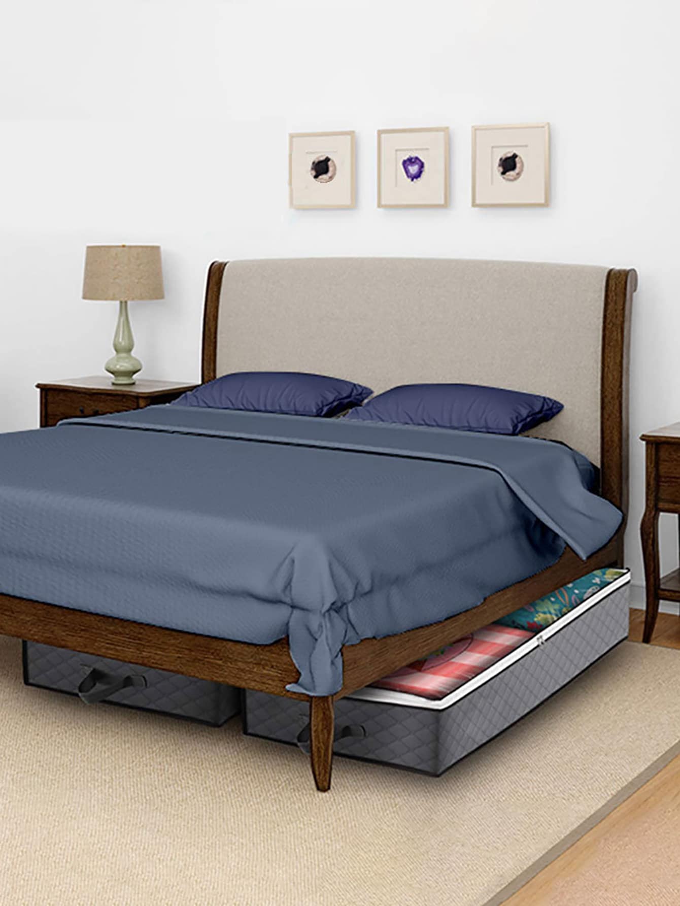 1 pieza Bolsa de almacenamiento de ropa liso color