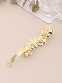 1 chiếc kẹp tóc hình hoa lấy cảm hứng từ đá mắt mèo, trang trí ngọc trai giả thanh lịch, thích hợp cho ngày Valentine, phụ kiện tóc, phụ kiện đội đầu, kẹp cài tóc, trang phục đi nghỉ mát cho nữ. - Nhiều màu - Xem 2