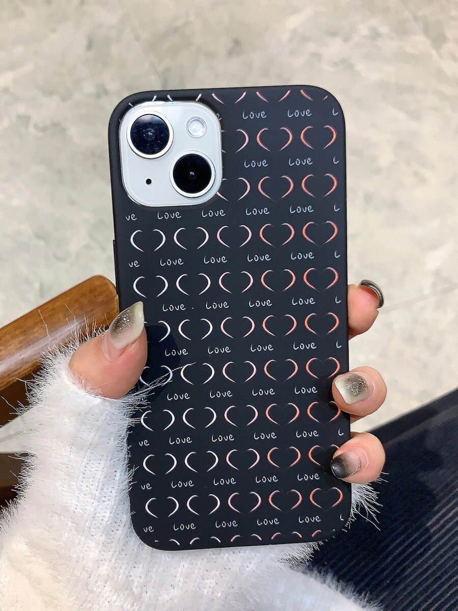 Letter Graphic Phone Case - Multicolor - View 1