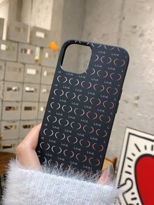 Letter Graphic Phone Case - Multicolor - View 3